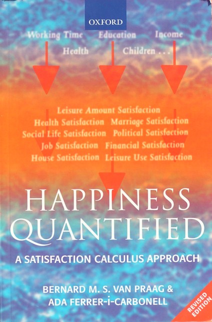 Button E.A. Bakkum about Happiness quantified by Bernard van Praag and Ada Ferrer-i-Carbonell