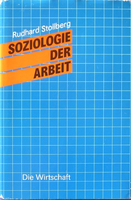 Title page book Soziologie der Arbeit