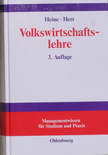 Titlepage book Volkwirtschaftslehre