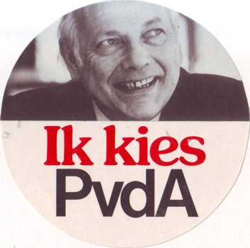 Scan of sticker PvdA