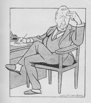Photo of caricature Troelstra