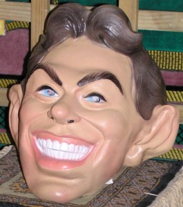 Photo of Tony Blair mask