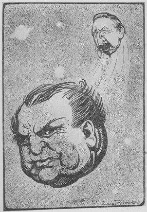 Caricature of Kuyper and Troelstra