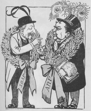 Caricature of Kuyper and Troelstra